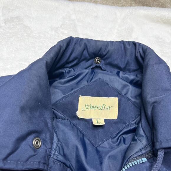 ST JOHN'S BAY Men's Blue Insulated Winter Coat size Large - Picture 14 of 14